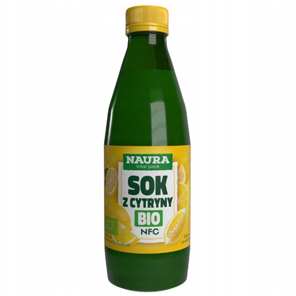 Naura Ekologiczny sok z cytryn 100% NFC BIO 250 ml - Naura