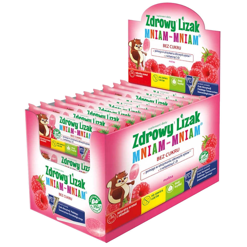 Lizak malina display 40 szt - Starpharma