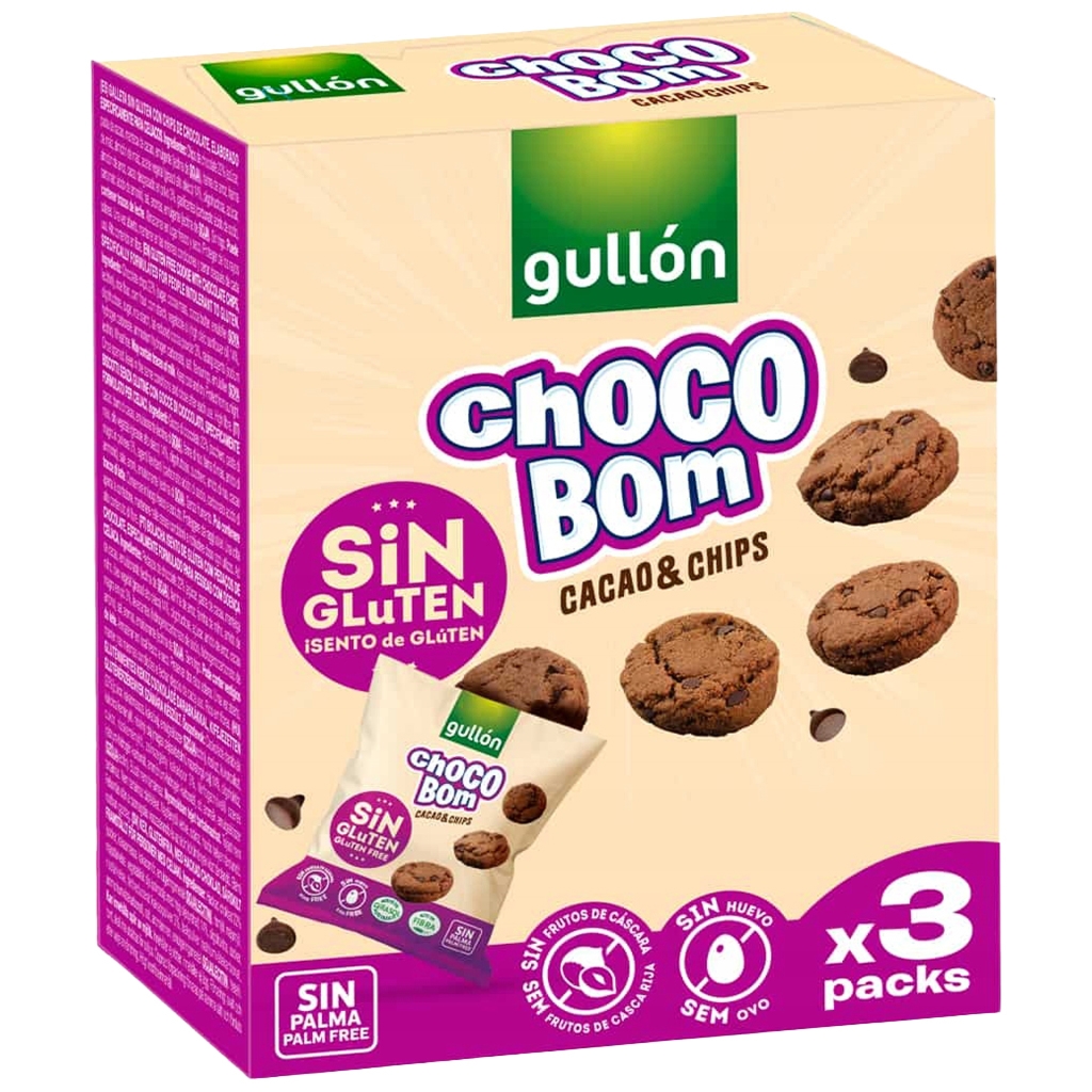 Gullón Ciasta czekoladowe bezglutenowe 3 x 40 g - Gullón