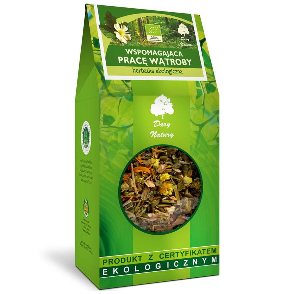 Herbatka Wspomagająca pracę wątroby EKO 200g - Dary Natury