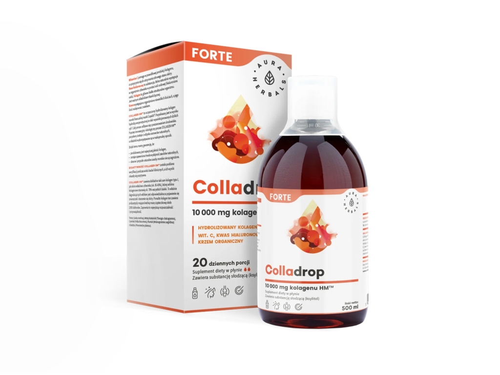 Colladrop kolagen morski płyn 500ml Aura Herbals - Aura Herbals