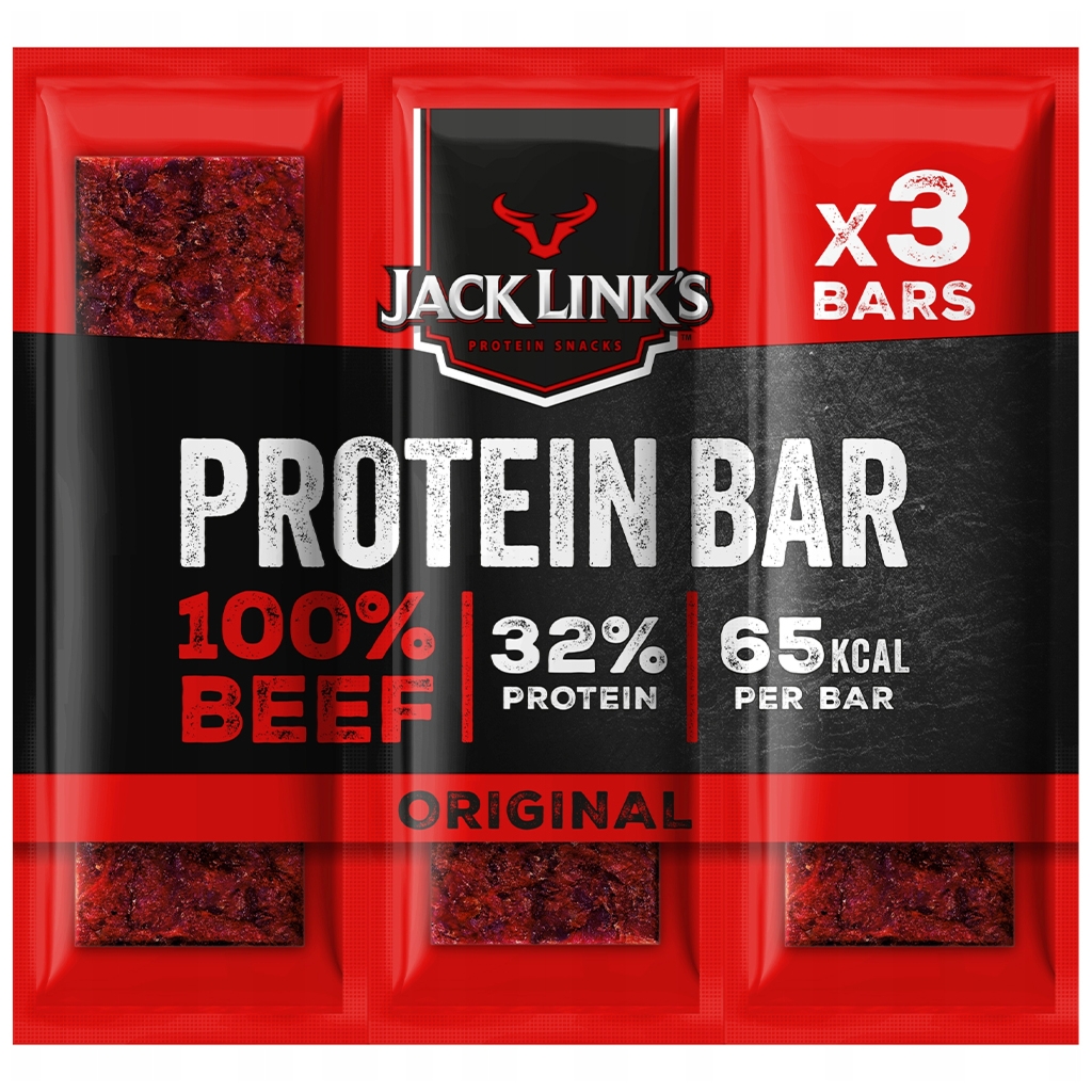 Jack Link's Baton proteinowy z wołowiny, suszony Original 3x22,5 g - Jack Link's