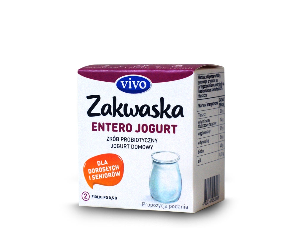 Zakwaska Entero Jogurt VIVO - box 2 sztuki - Vivo