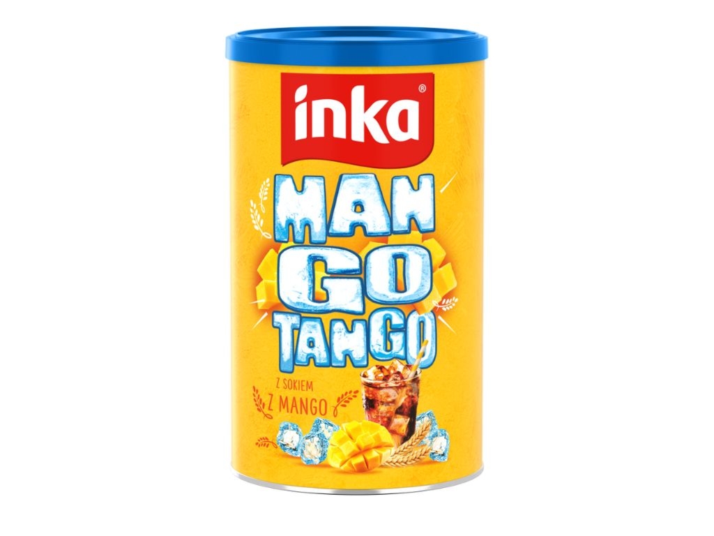 Rozpuszczalna kawa zbożowa z sokiem mango Mango Tango w puszce 120g - Inka