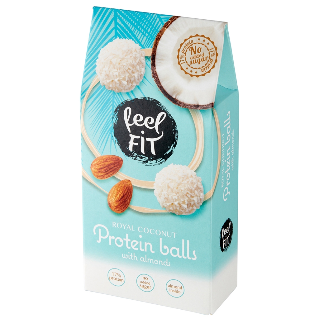 Kulki proteinowe z migdałami bez cukru 63 g - Feel Fit