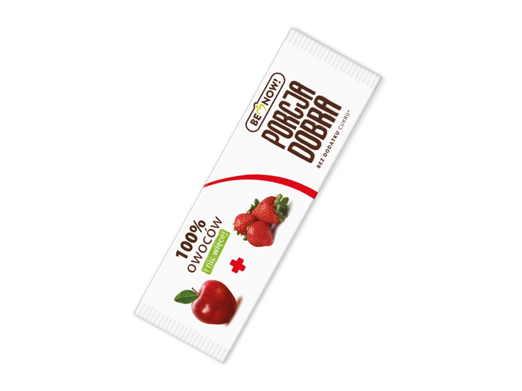 Przekąska jabłkowo-truskawkowa 16g - Be Now
