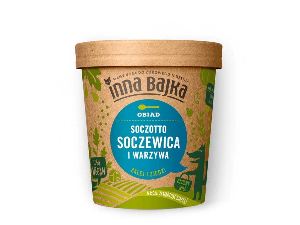 Danie obiadowe SOCZOTTO soczewica i warzywa 70g - Inna Bajka