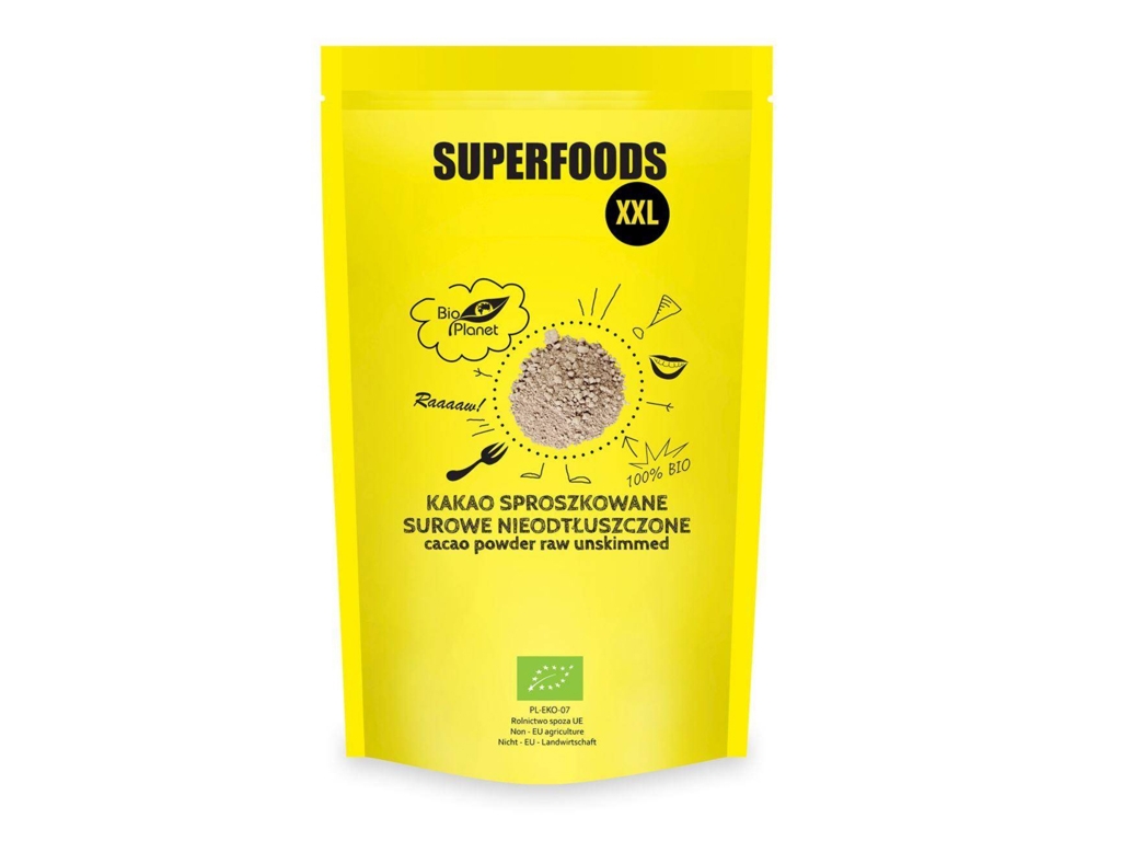BIO Kakao proszek nieodtłuszczone 400g SUPERFOODS - Cosdlazdrowia.pl