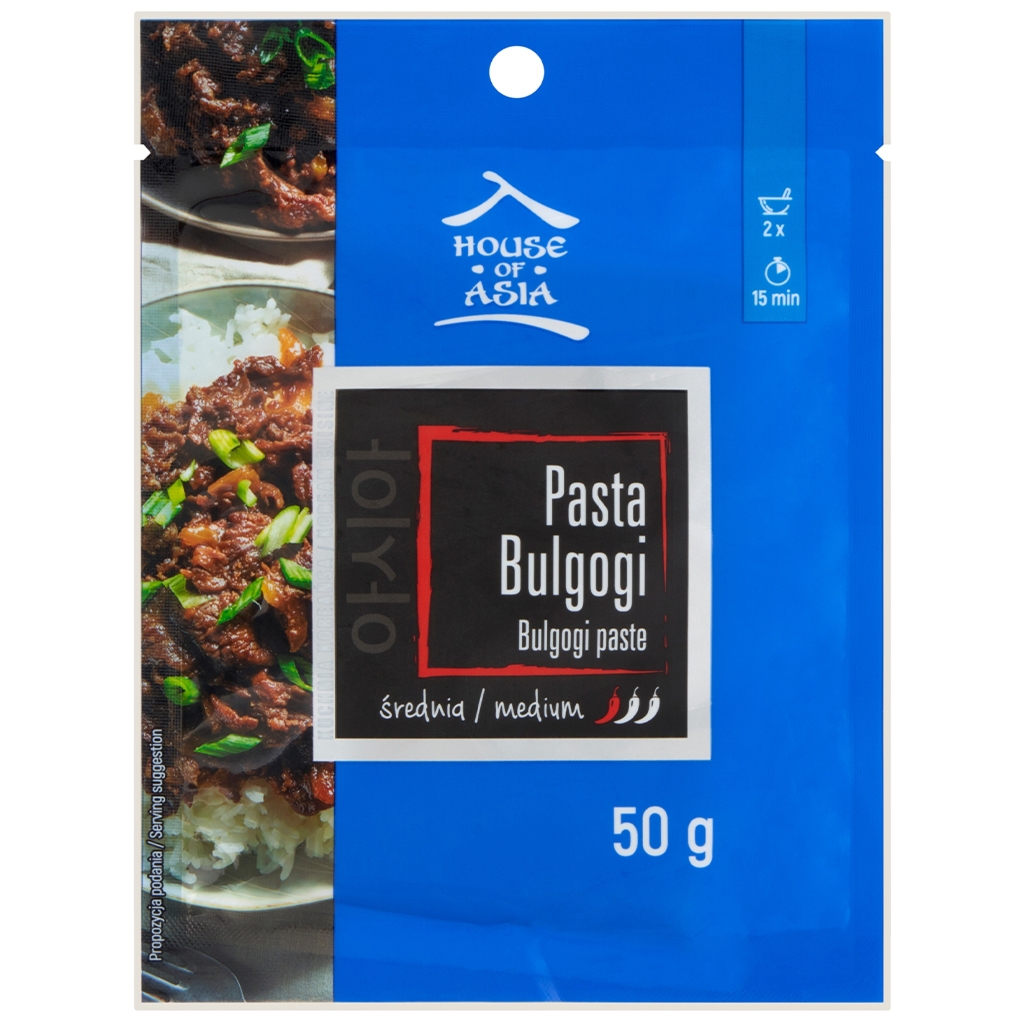 House of Asia Pasta Bulgogi średnio-ostra 50g - House Of Asia