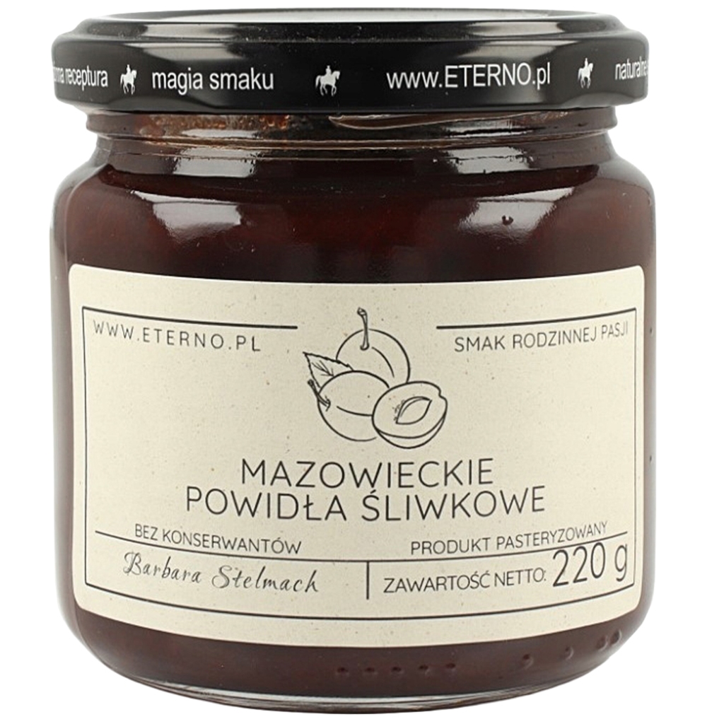 ETERNO Powidła śliwkowe Mazowieckie 220g - Eterno