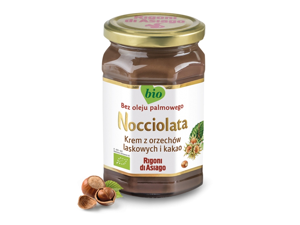 BIO Krem z orzech. laskowy i kakao 250g Nocciolata - Rigoni Di Asiago