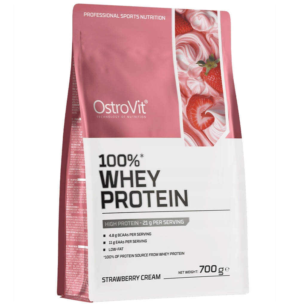OstroVit Białko Whey Protein 700 g (strawberry cream) - Ostrovit