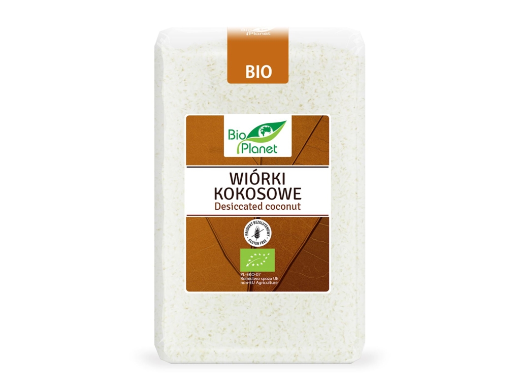 BIO Wiórki kokosowe 1kg BIO PLANET - Bio Planet