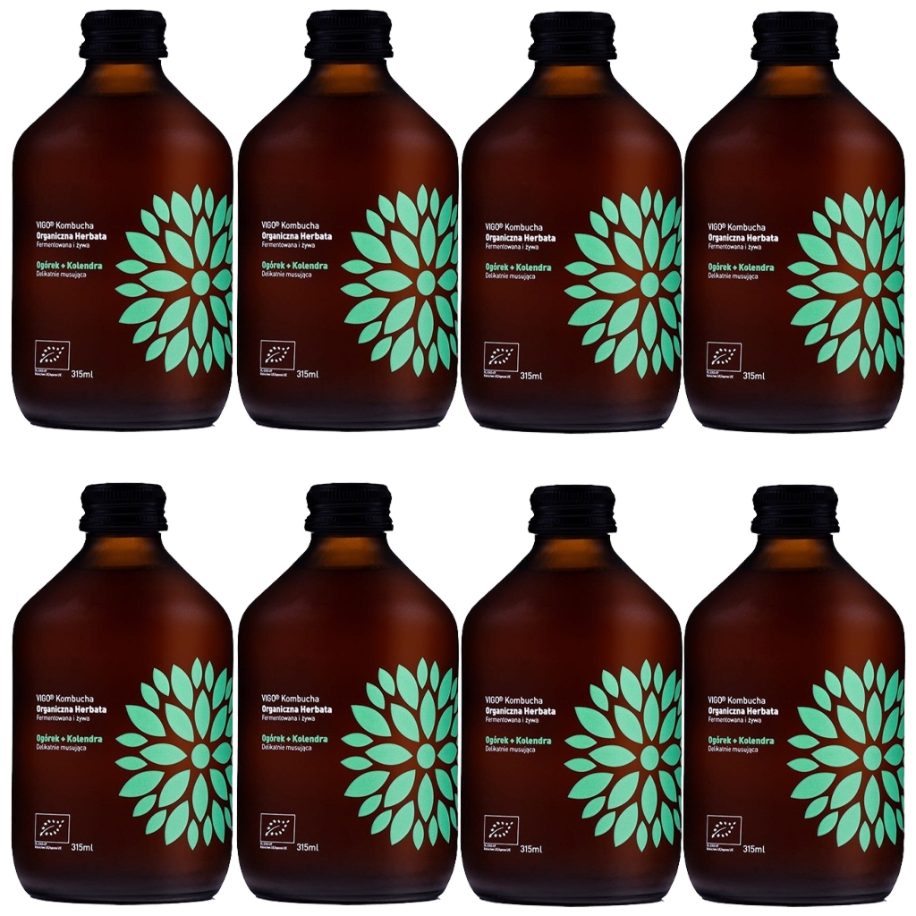 VIGO Kombucha BIO Ogórek+Kolendra 330ml 8 szt - Vigo