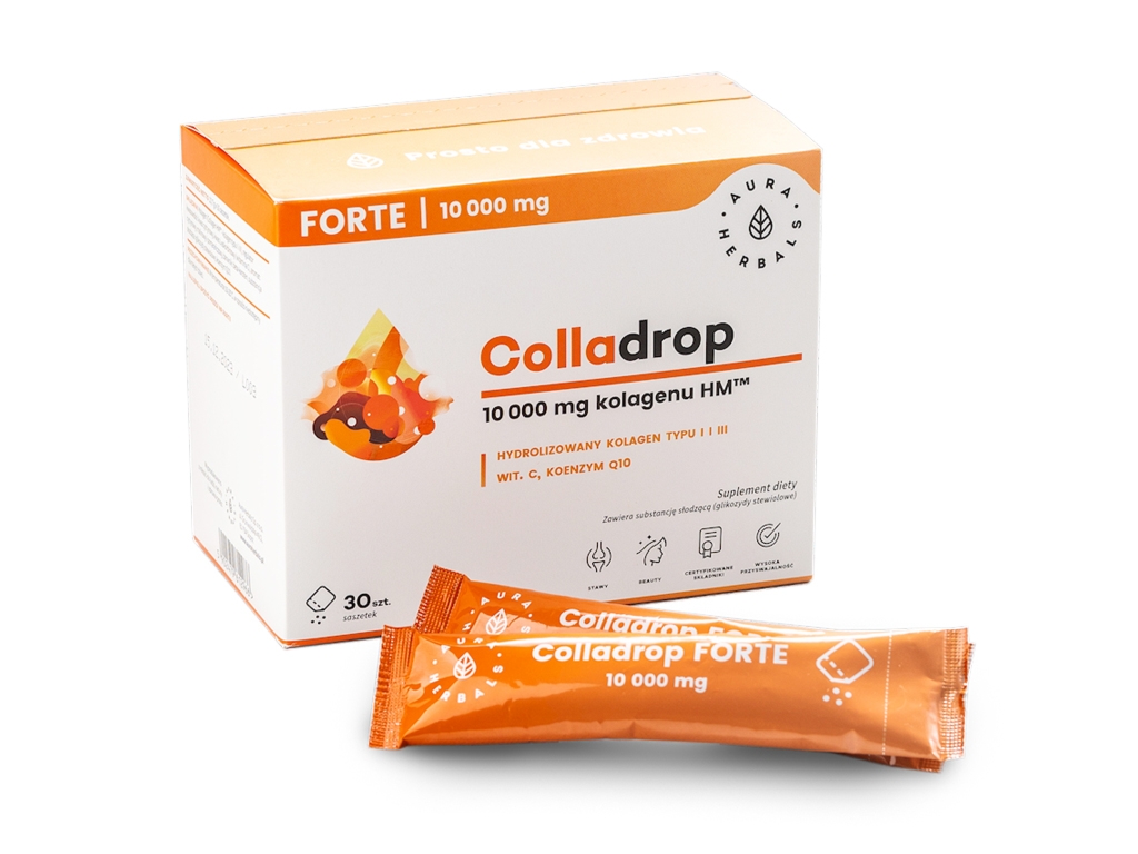 Colladrop 10 000 mg Glow 30 saszetek - Aura Herbals