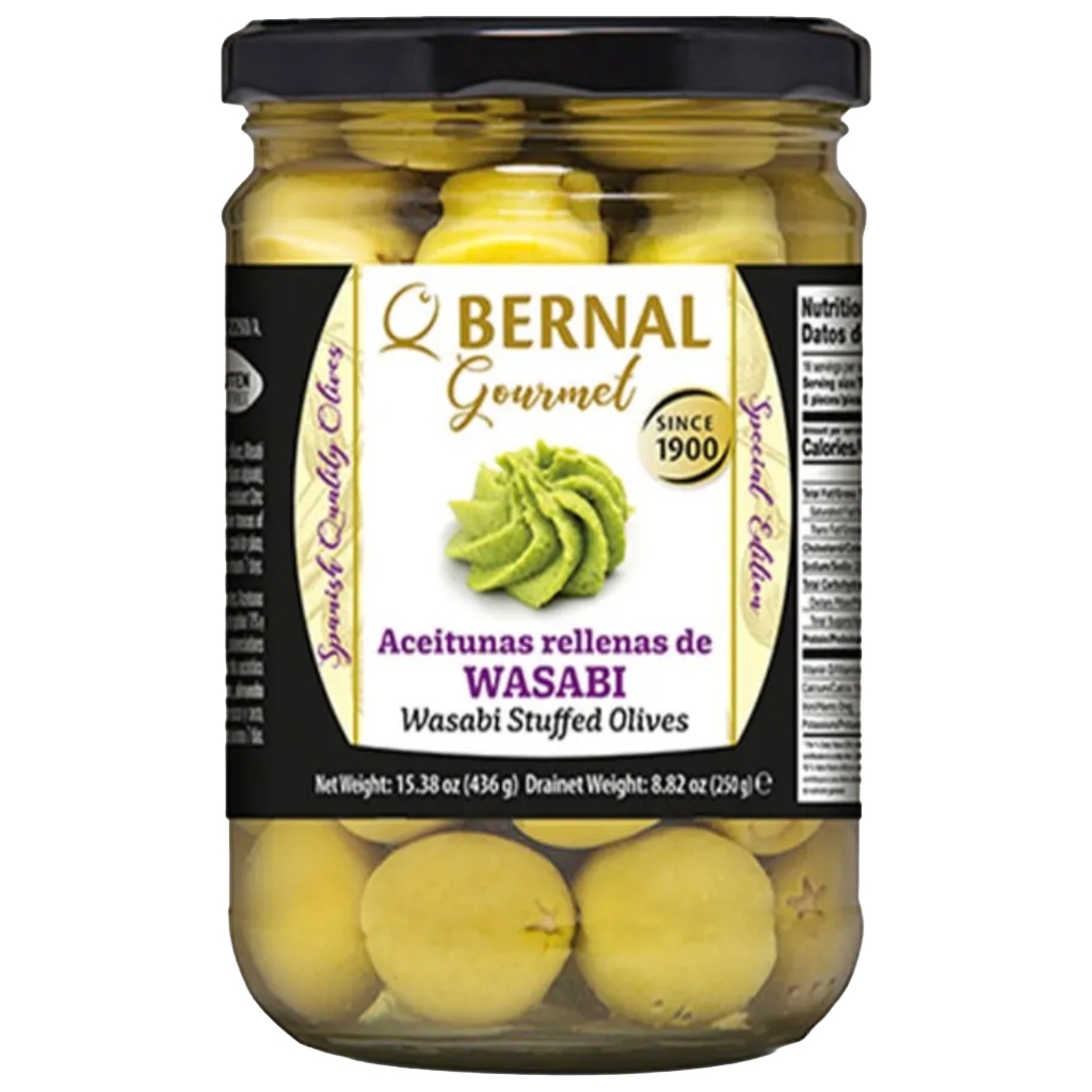 BERNAL Oliwki nadziewane wasabi 250 g - Bernal