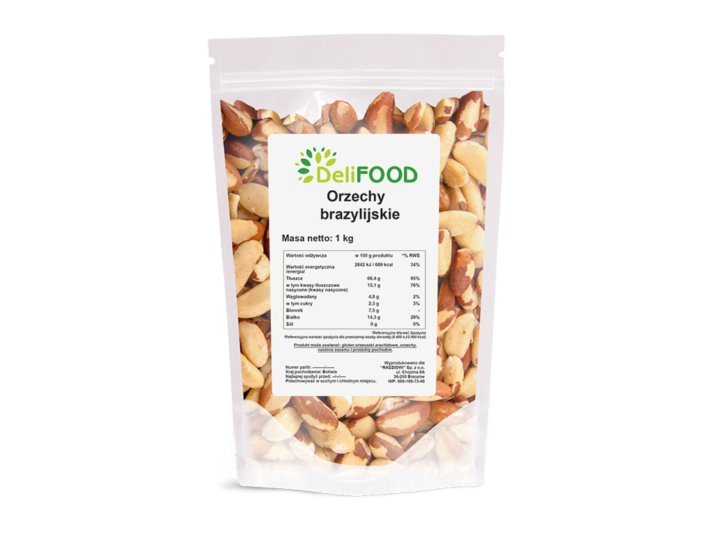 Orzechy Brazylijskie 1 kg - Delifood