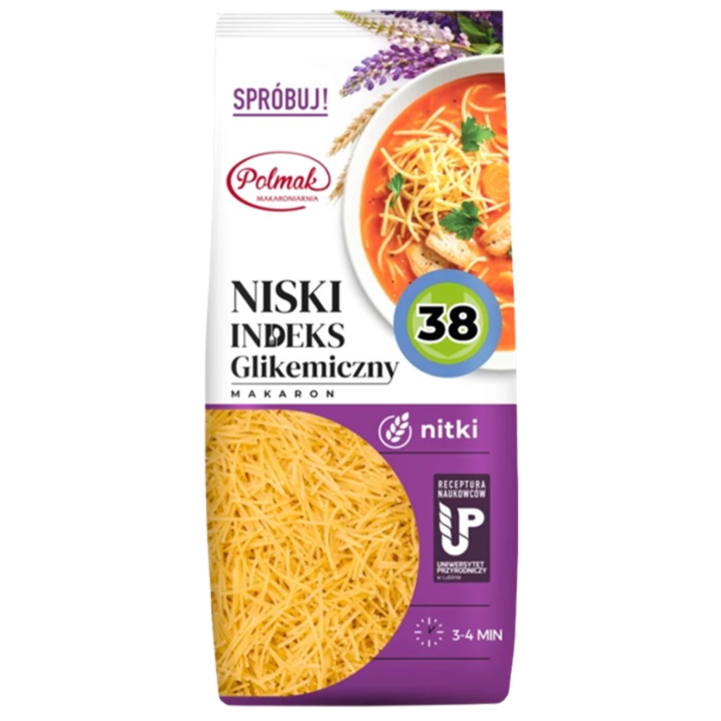 Makaron niteczki Niski indeks glikemiczny 250g - Polmak