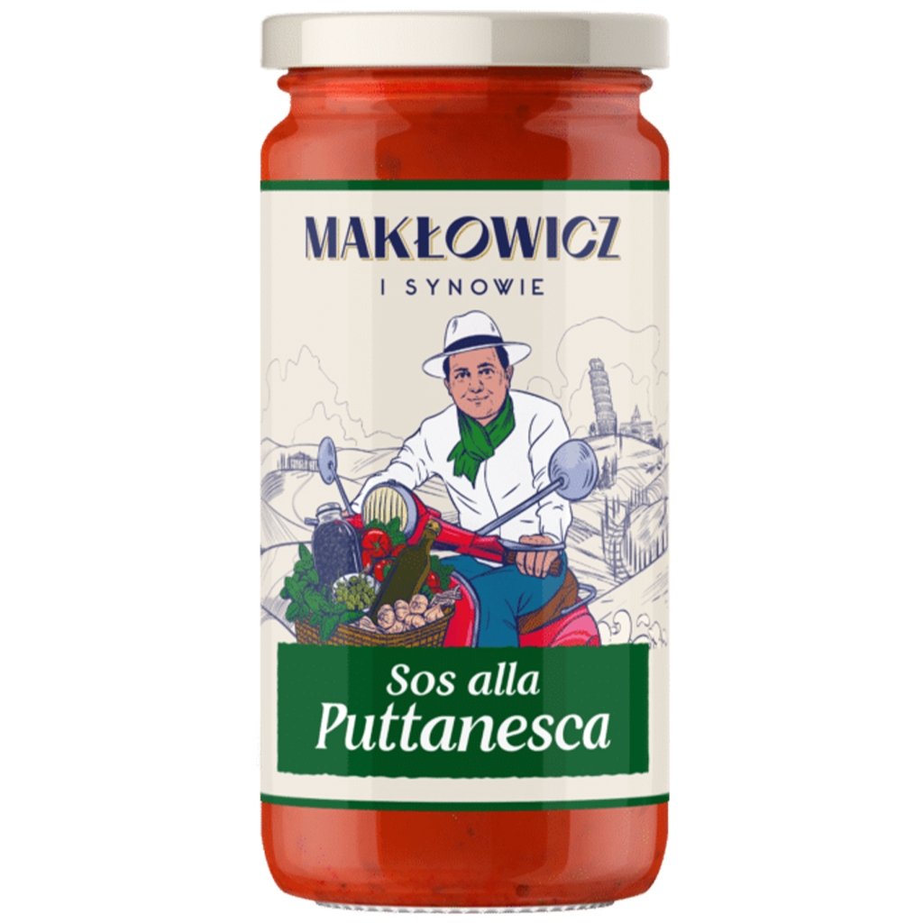 MAKŁOWICZ I SYNOWIE Sos puttanesca 400g - Makłowicz I Synowie