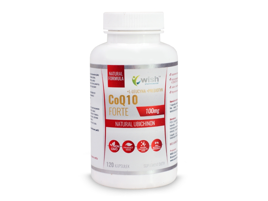 Coenzyme Q10 Forte 100mg - 120 kapsułek WISH - Wish
