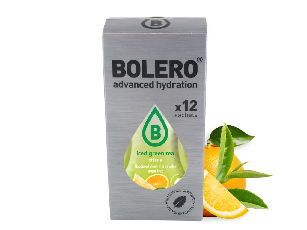 Napój w proszku box Bolero zielona herbata mrożona o smaku cytrusów 3g x 12szt - Bolero