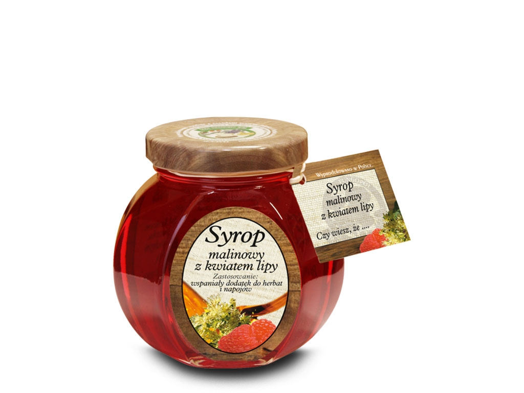 Syrop malinowy z kwiatem lipy 200 g - Fungopol