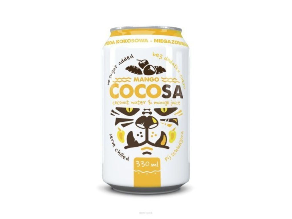 Woda kokosowa niegazowana z sokiem z mango NFC COCOSA 330ml - Diet Food