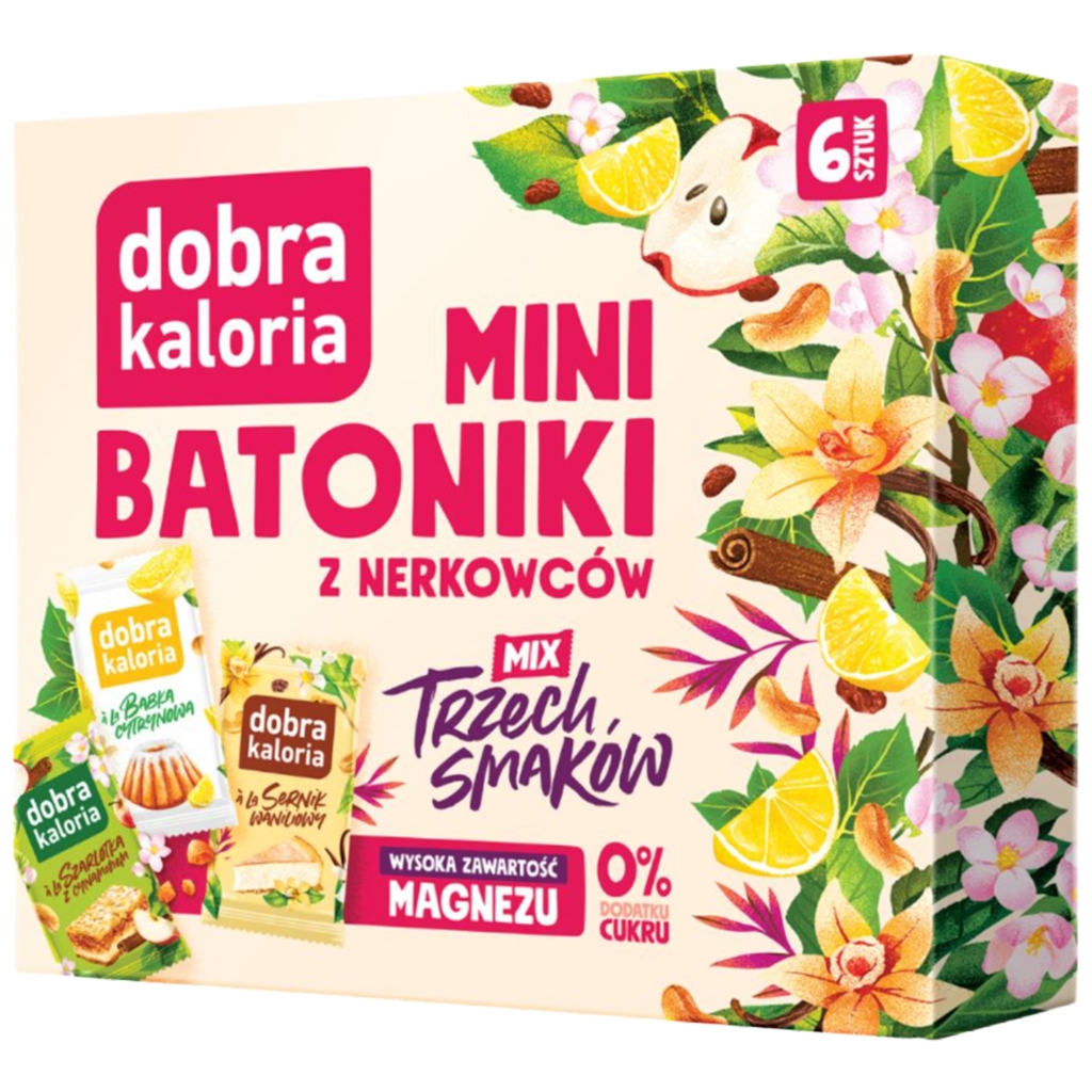 Dobra Kaloria Mini batoniki mix trzech smaków 102g - Dobra Kaloria
