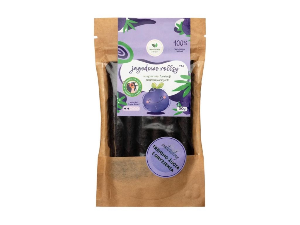 Jagodowe rollsy 50g - Naturalnie Zdrowi