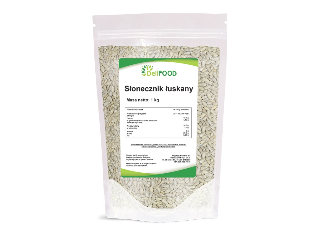 Słonecznik łuskany 1kg - Delifood