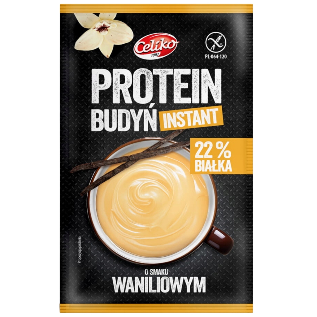 Celiko Budyń proteinowy o smaku waniliowym bezglutenowy 40 g - Celiko