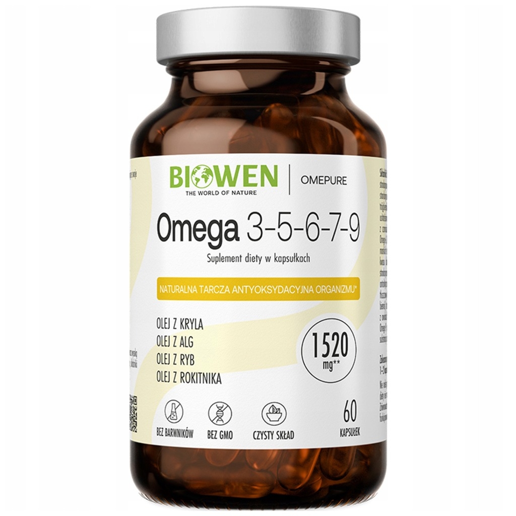 Omega 3-5-6-7-9 - 60 kaps. - Biowen