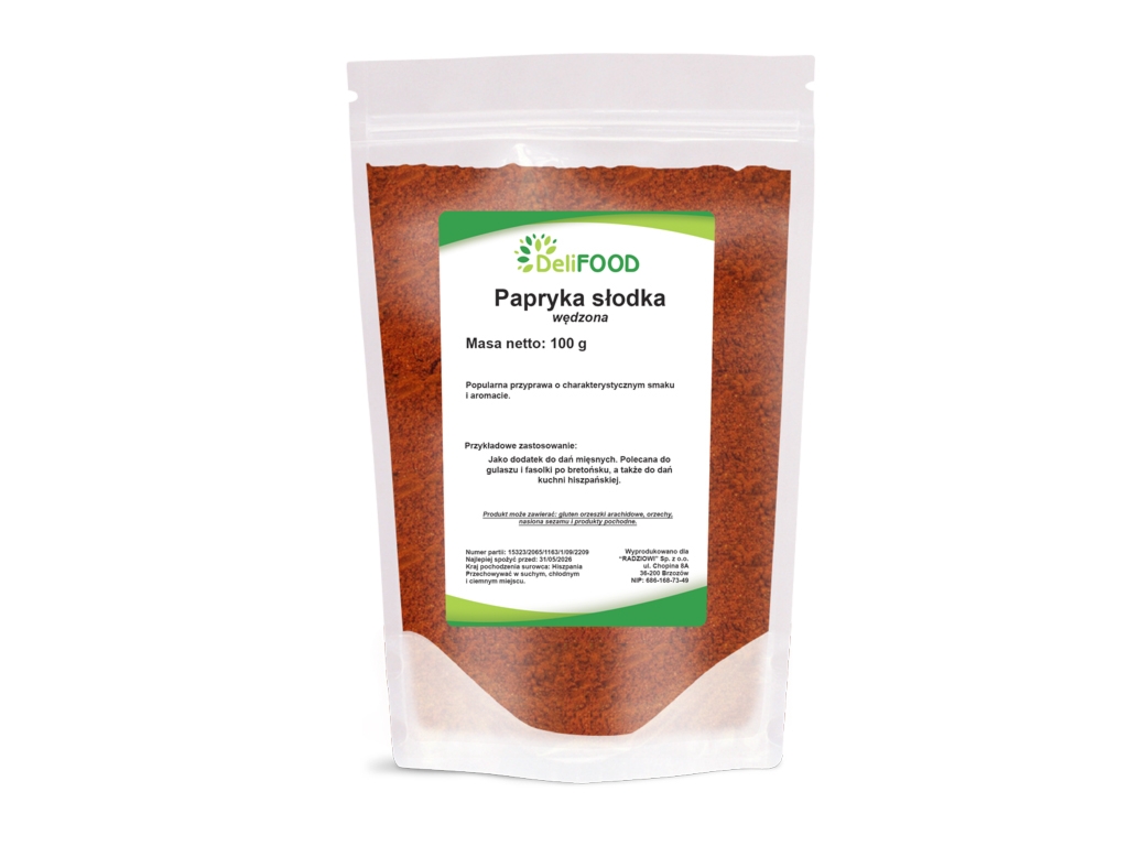 Papryka słodka wędzona 100g - Delifood