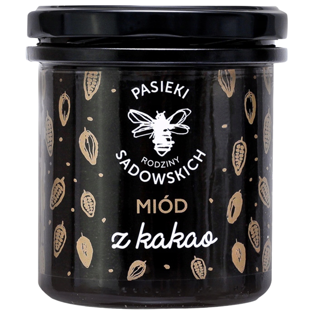 PASIEKI RODZINY SADOWSKICH Miód z kakao 430g - Pasieki Rodziny Sadowskich