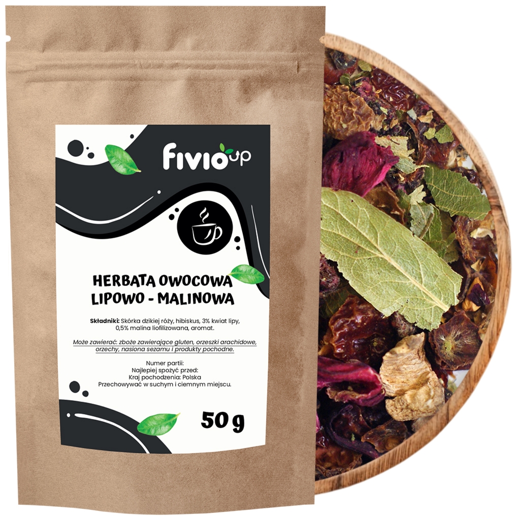 fivio Herbata Lipowo-Malinowa 50 g - Fivio
