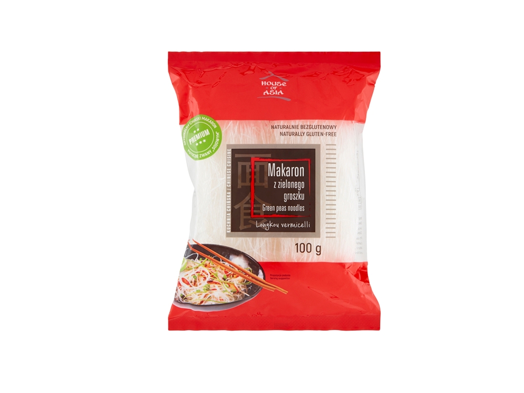 Bezglutenowy makaron z zielonego groszku 100g - House of Asia - House Of Asia