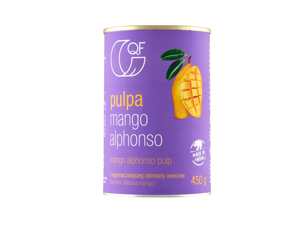 Pulpa z mango Alphonso bez dodatku cukru 450g - QF - Cosdlazdrowia.pl