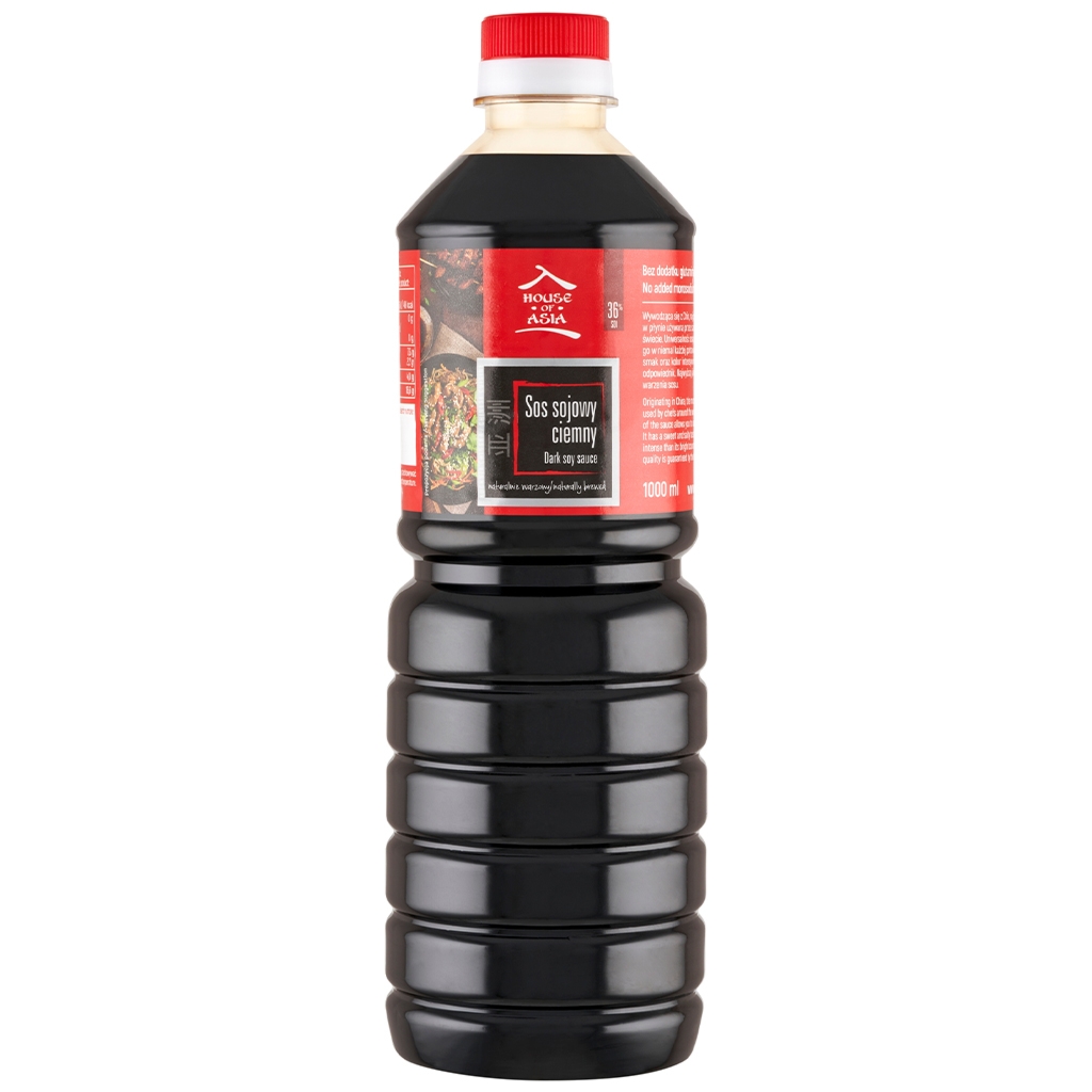 House of Asia Sos sojowy ciemny 1000ml - House Of Asia