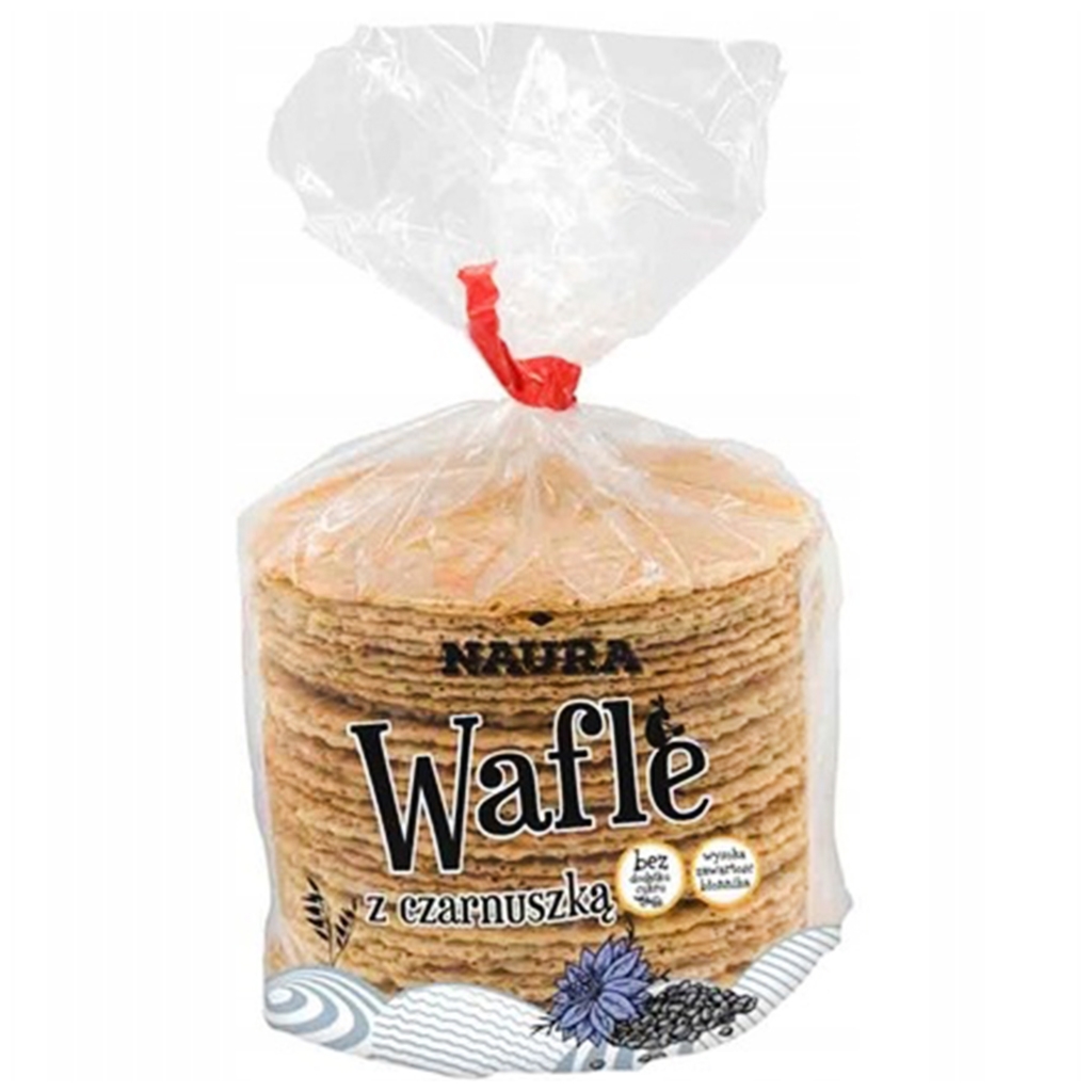 Wafle z czarnuszką 100 g - Naura