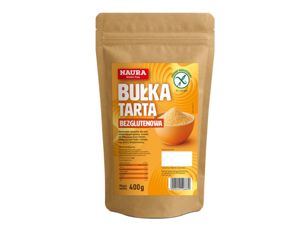 Bułka tarta bezglutenowa 400g - Naura