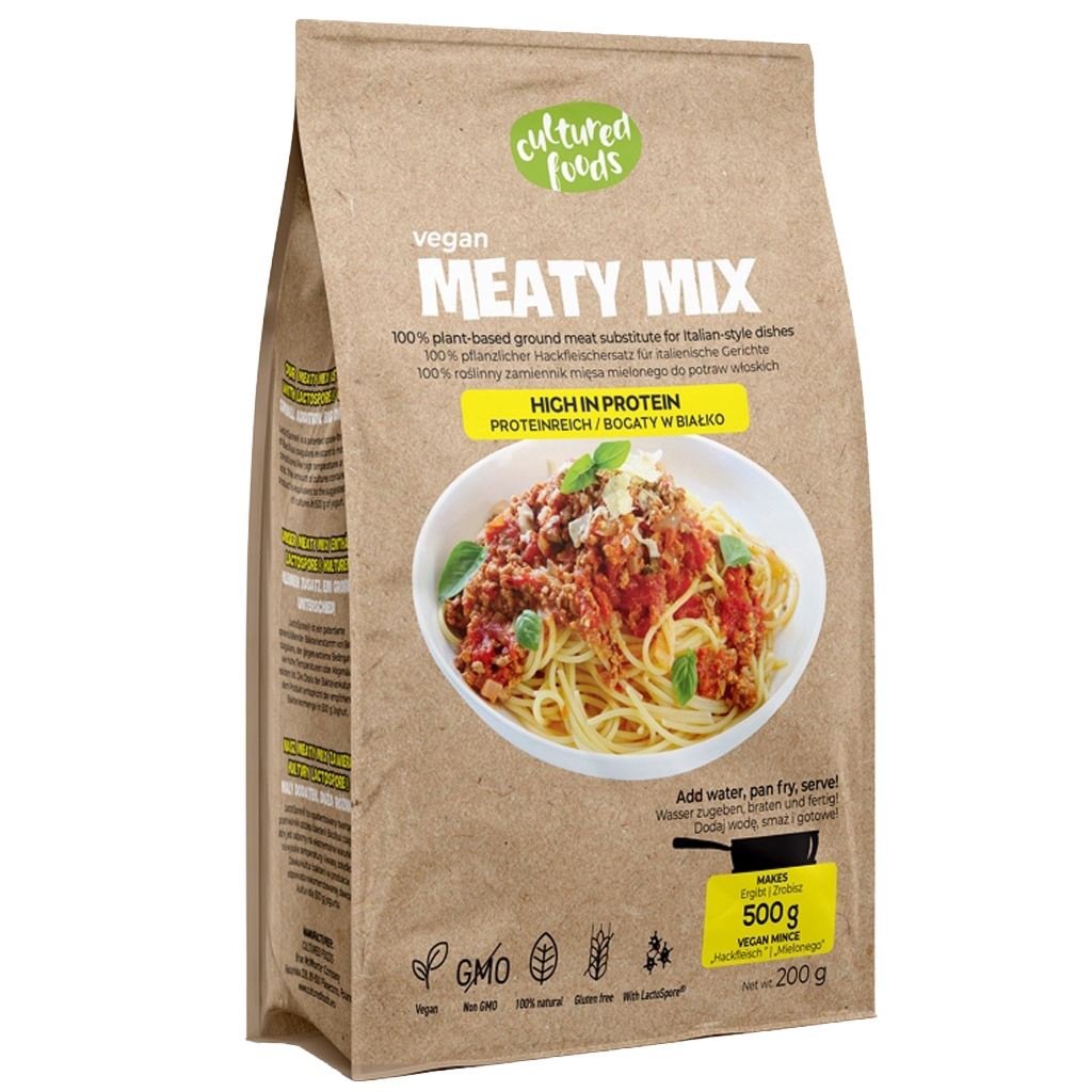 CULTURED FOODS Mix roślinny zamiennik mięsa 200g Vegan Meaty - Cultured Foods