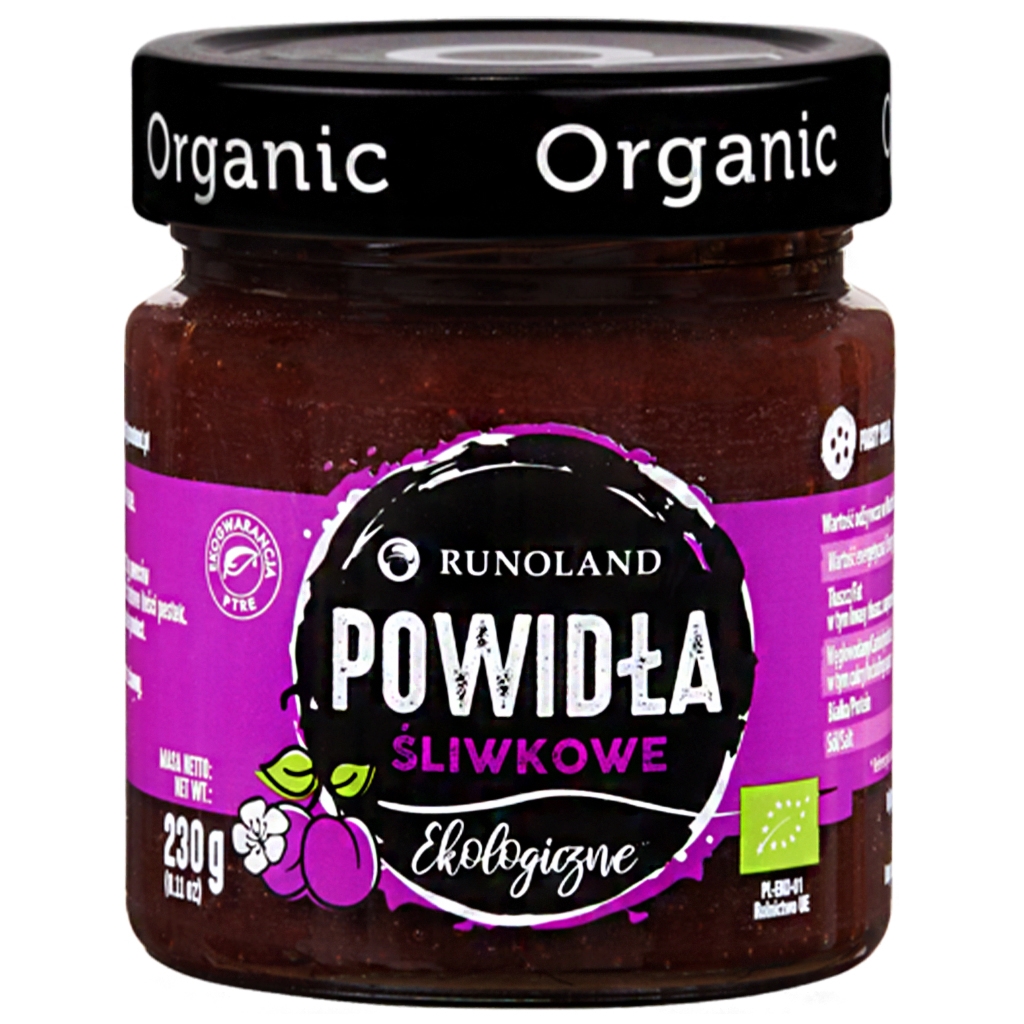 Powidła śliwkowe BIO 230 g - Runoland