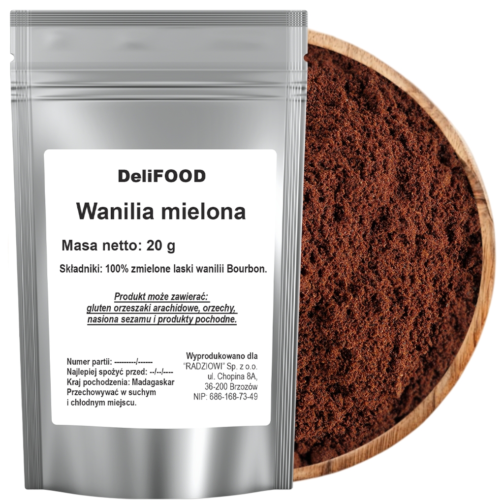Wanilia mielona 20g - Delifood
