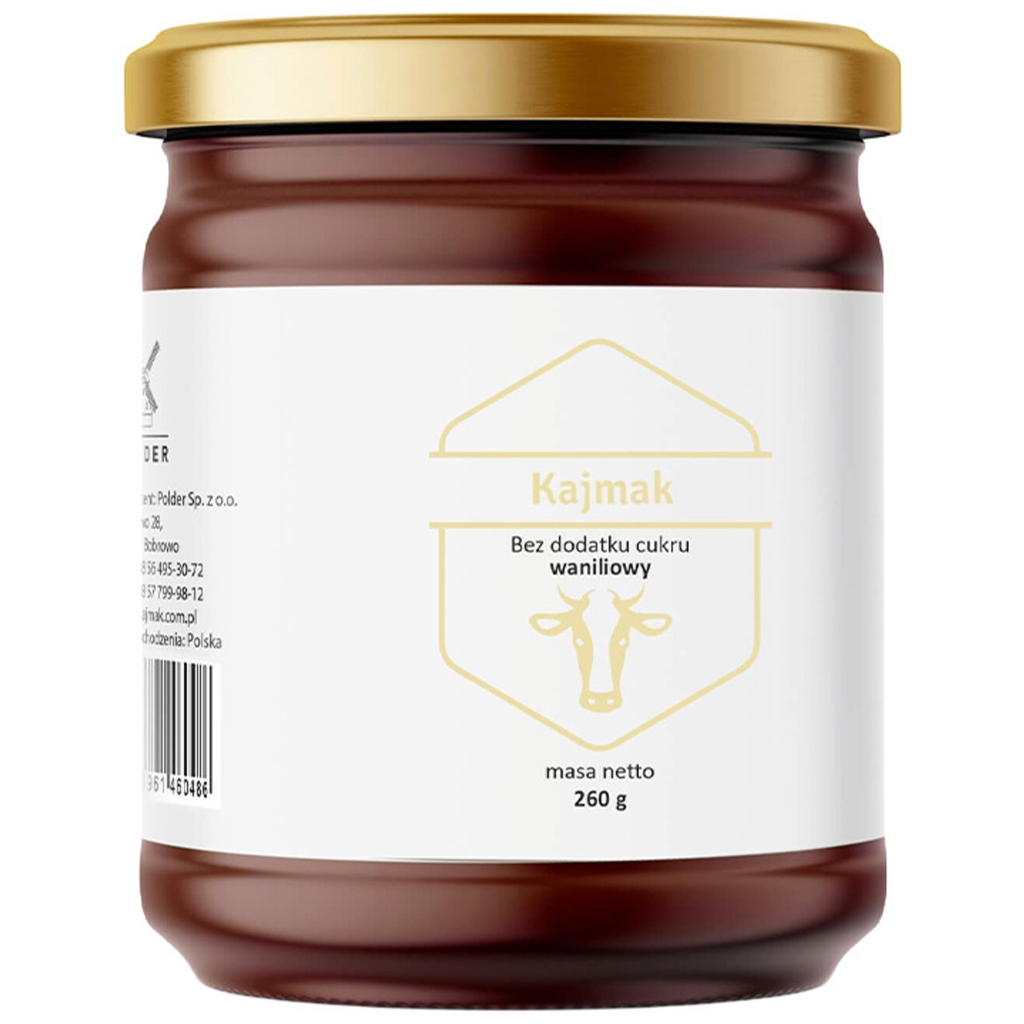 Polder Kajmak bez dodatku cukru waniliowy 260g - Polder