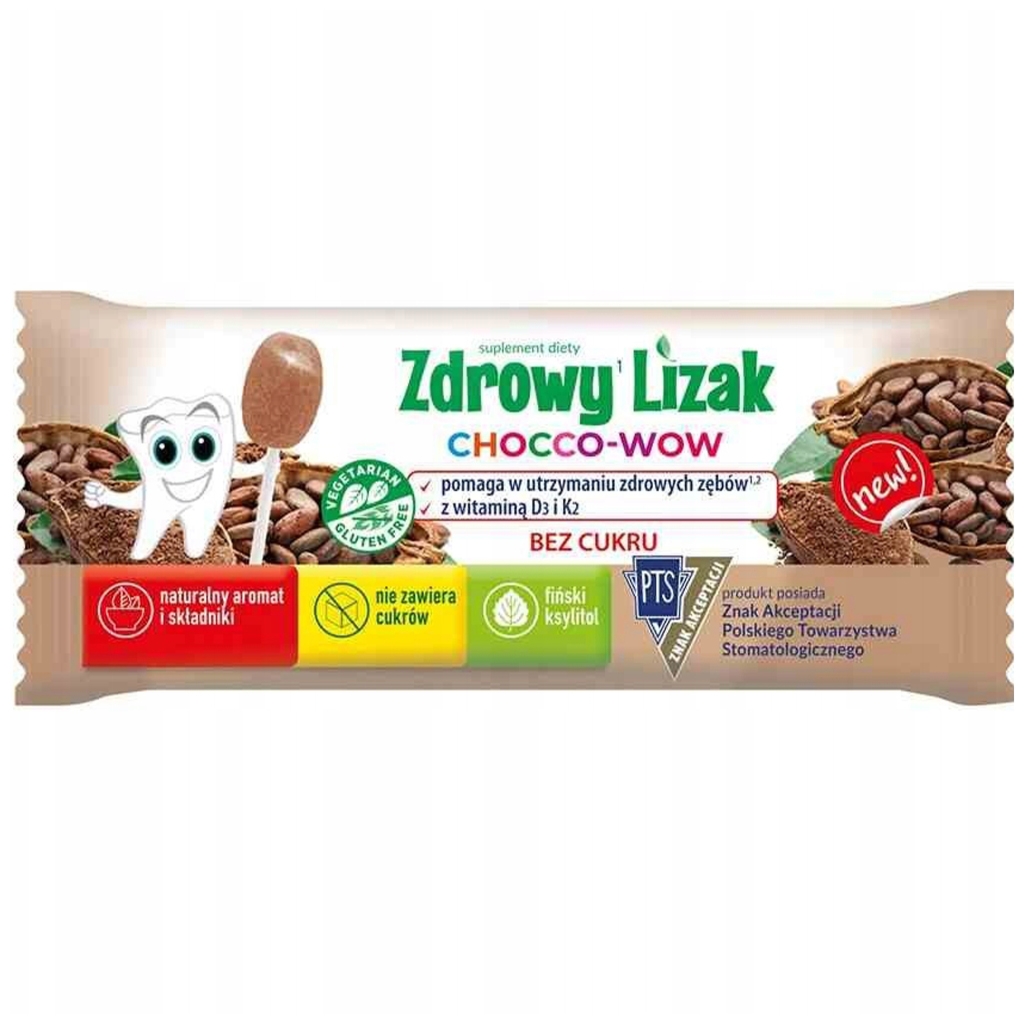 Lizak Chocco-Wow o smaku kakao 1 szt - Starpharma
