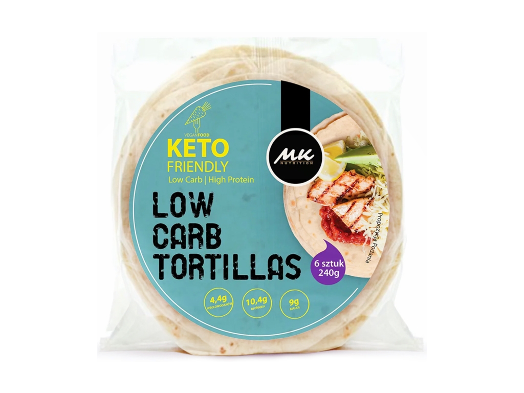 Tortilla KETO wrap Low Carb 6 sztuk 240g - Mk Nutrition