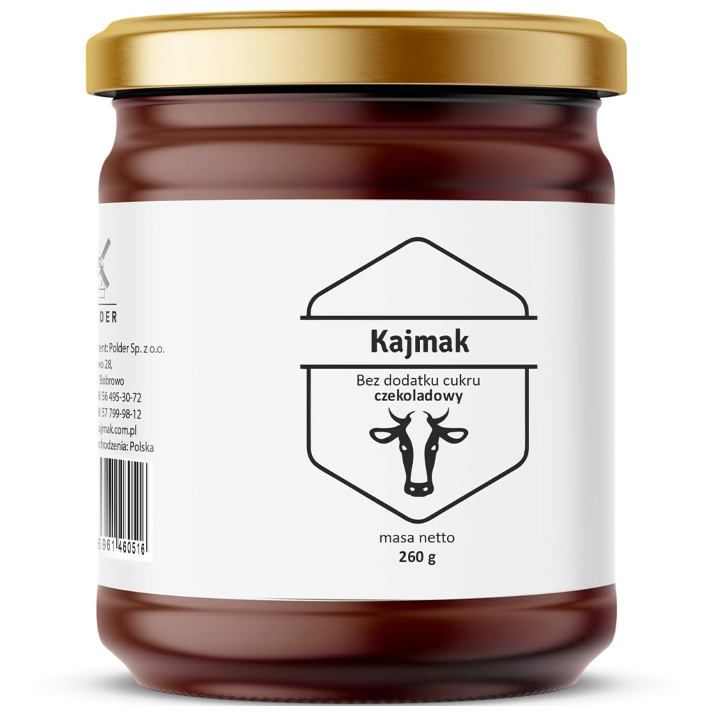 Polder Kajmak bez dodatku cukru czekoladowy 260g - Polder