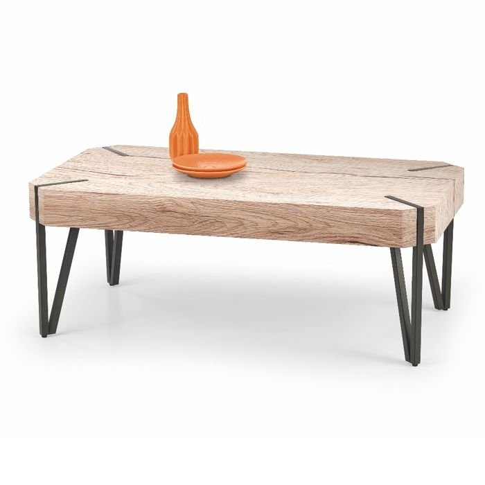 Stolik kawowy loftowy dąb san remo mat 110 x 60 cm Emily Style furniture