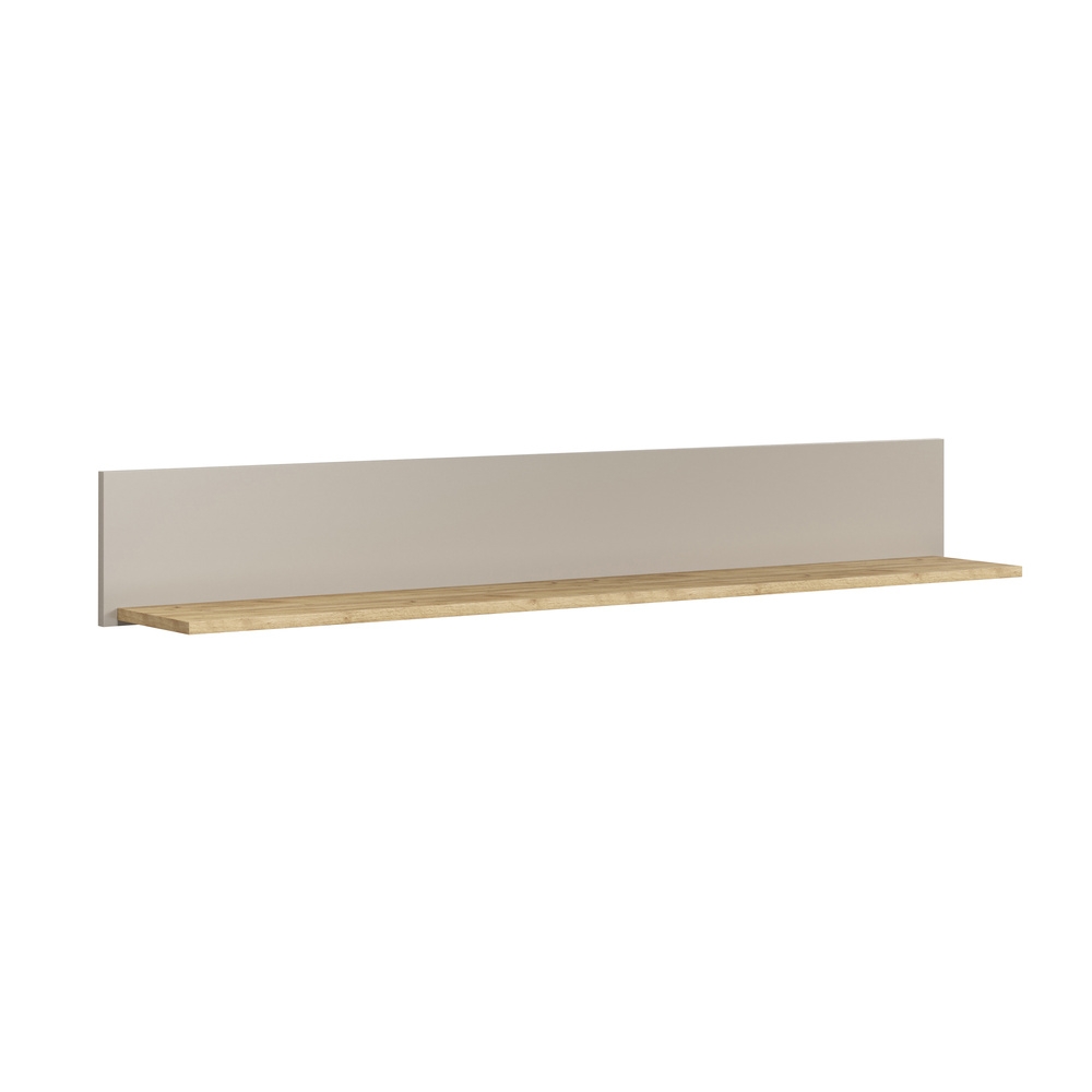 Półka wisząca kaszmir / dąb Evoke mat 140 x 20 cm Avolo