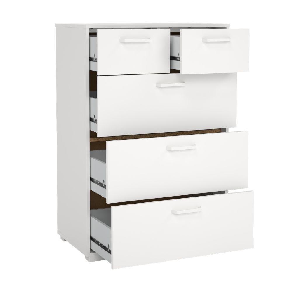 Komoda z szufladami biała mat 70 cm Sofia
